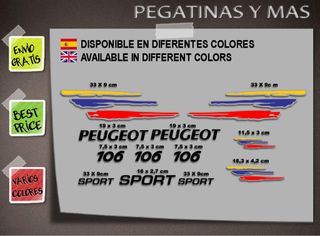 Pegatinas Peugeot 106 sport