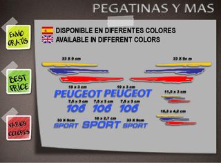 Pegatinas Peugeot 106 sport