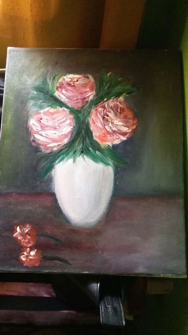 Cuadro  pintado al oleo