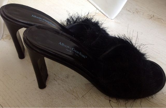 Sandalia Negra T 39 Alberto Guardiani