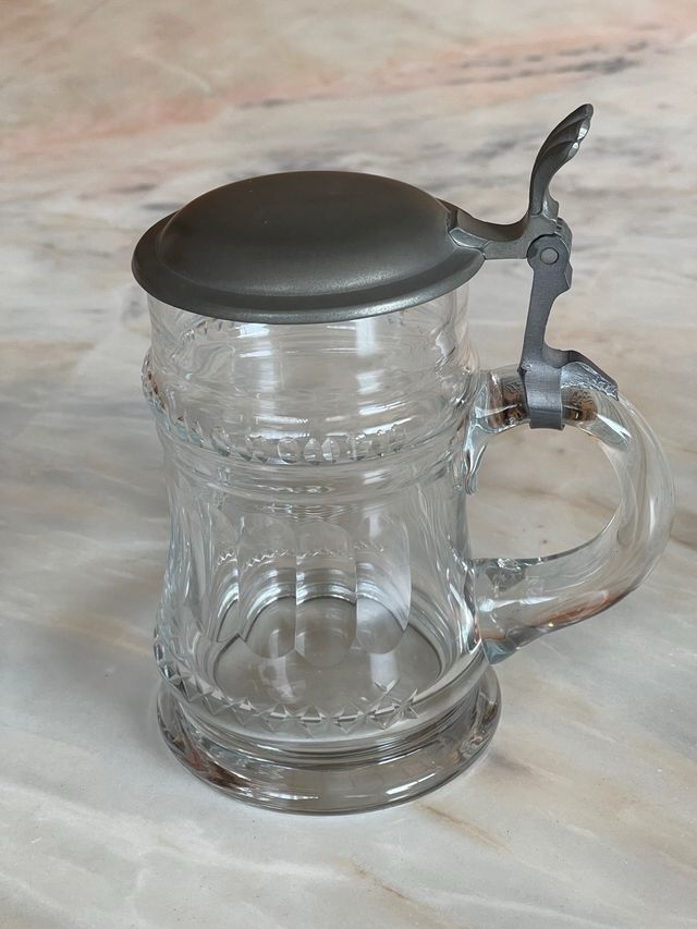 Jarra cerveza alemana "ERBO-ZINN" cristall