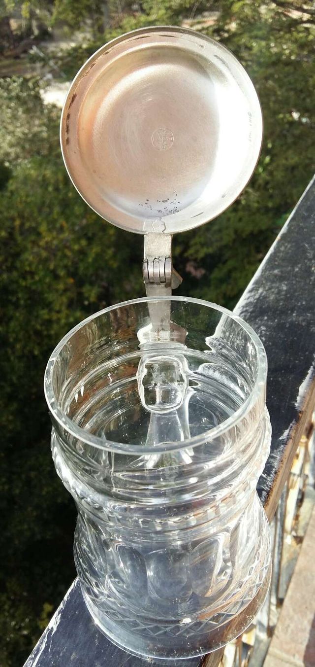 Jarra cerveza alemana "ERBO-ZINN" cristall