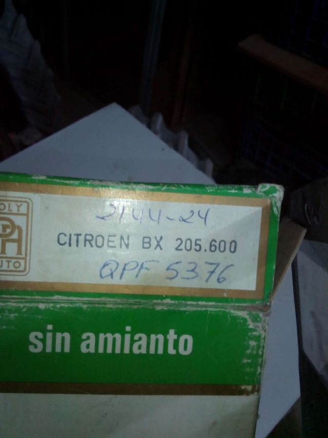 Pastillas freno citroen bx.