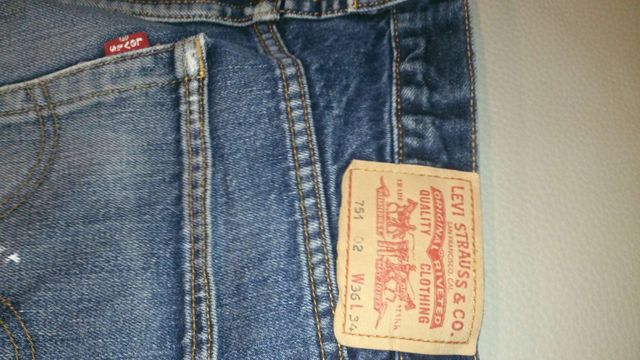 Usado Levi's Levis 751 w36 L34 pantalón tejanos