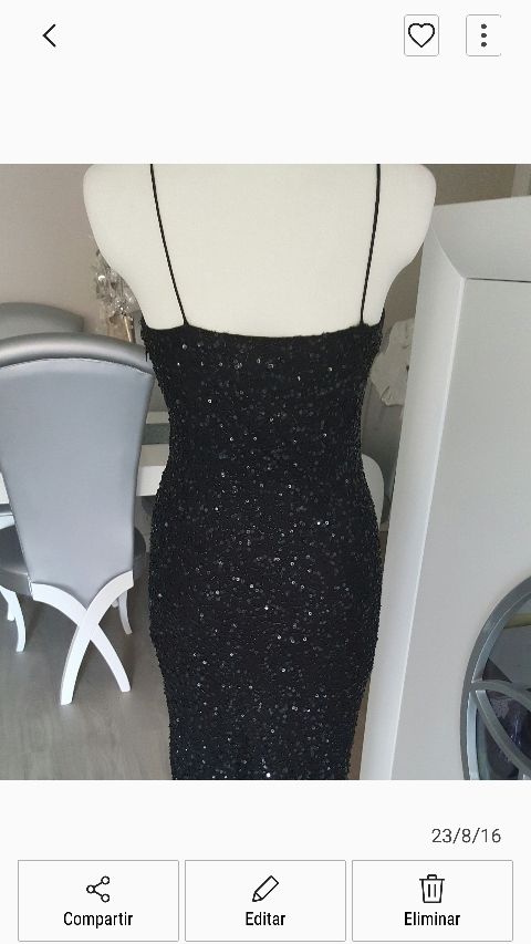 VESTIDO FIESTA  NEGRO