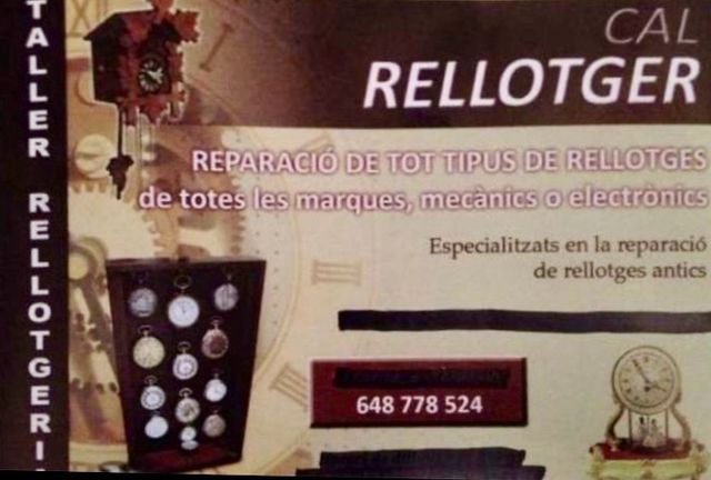 Reparaciones Taller De Relogeria Cal Rellotger