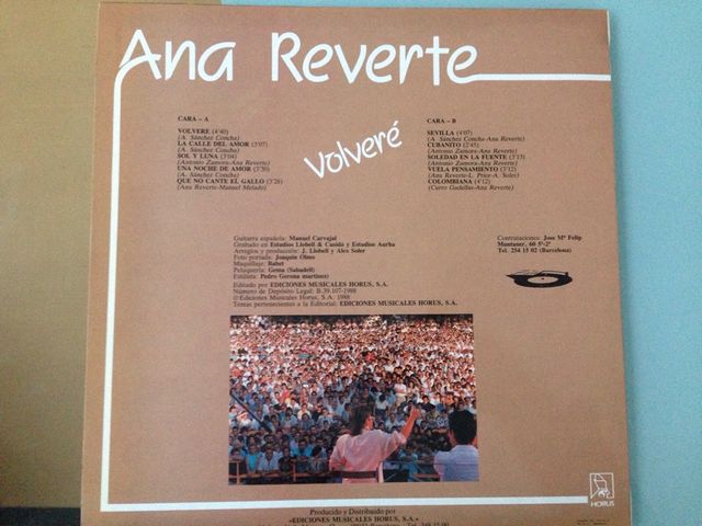 Vinilo Lp Ana Reverte