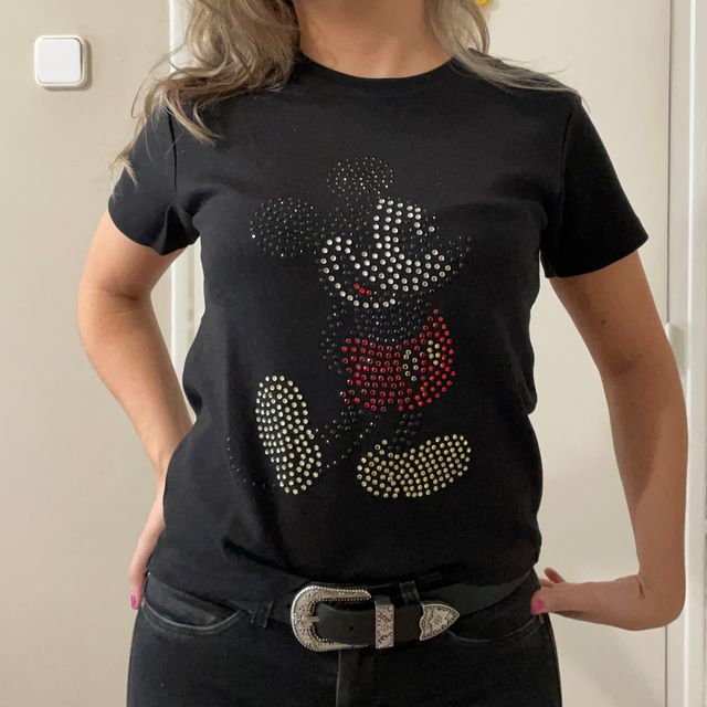 Camiseta Disney Strass Mickey Nueva