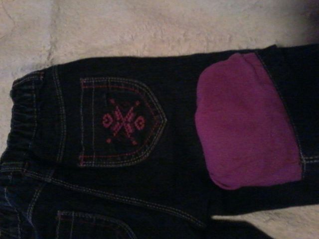 Pantalón vaquero de niña talla 116 cm, forrado, nu