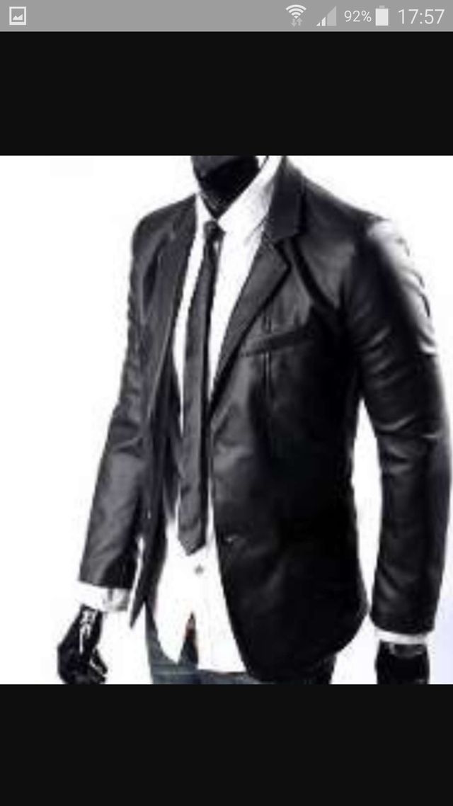 Chaqueta hombre piel