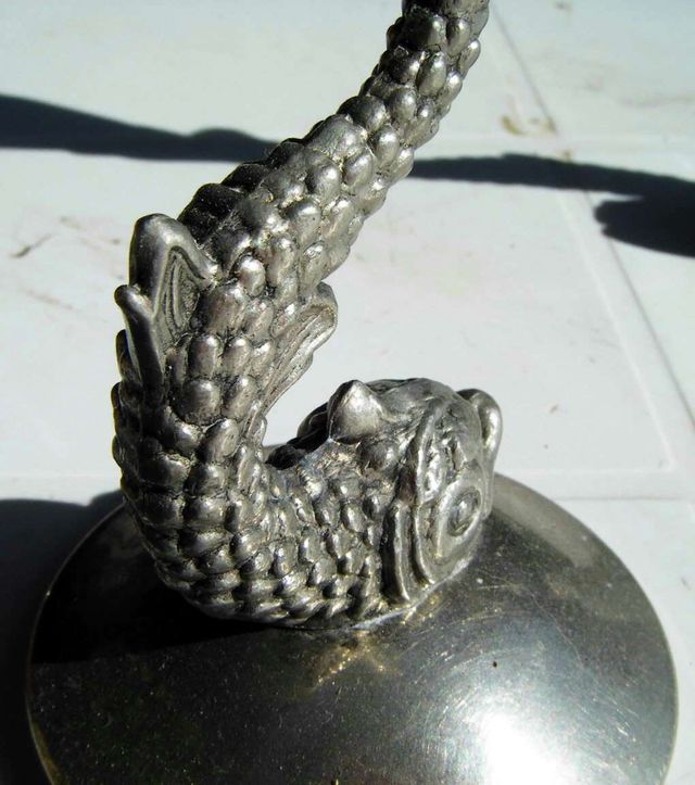 Portavelas Vintage en Forma de Peces - Alpaca