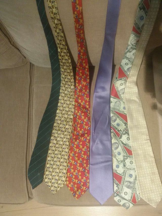 6 corbatas buena calidad