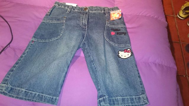 vaquero Corto Hello Kitts a estrenar con etiqueta,