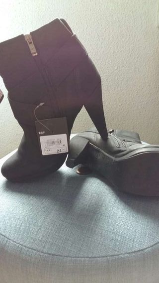 Botines negros con pelo interior para mujer CRAIG