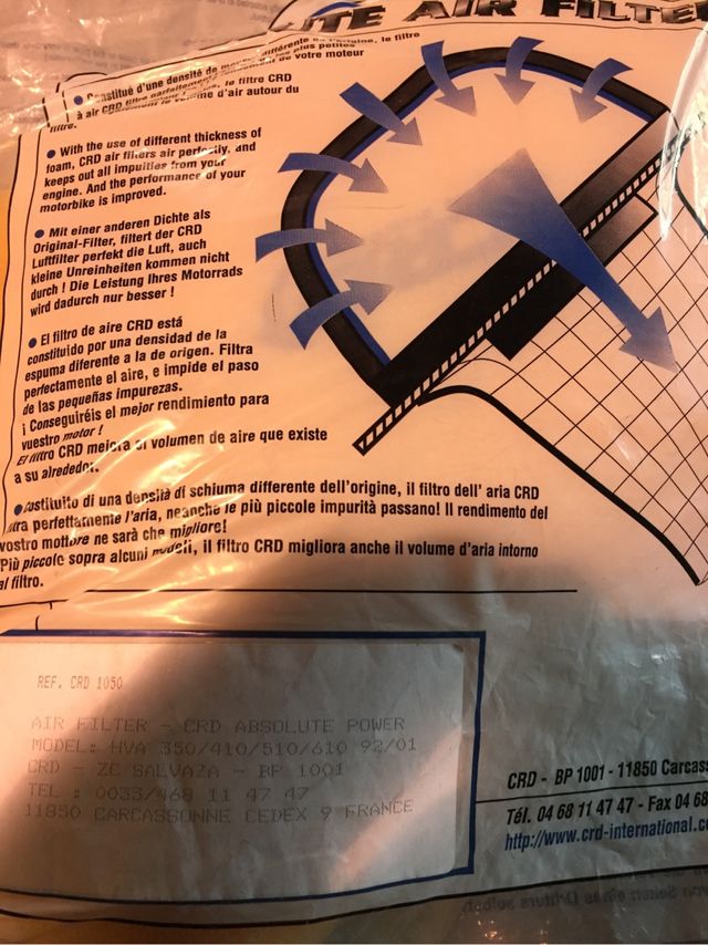 Filtros Aire Offroad