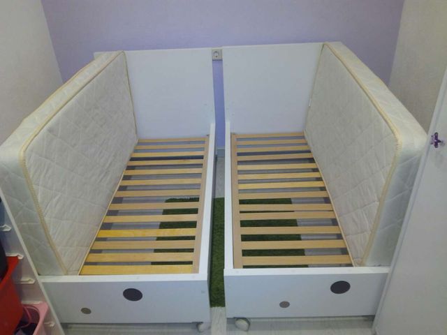 2 Cunas-Camas de 70cmx1,40cm