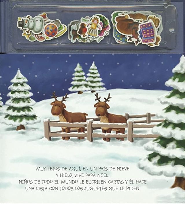 libro con  35 imanes Navidad