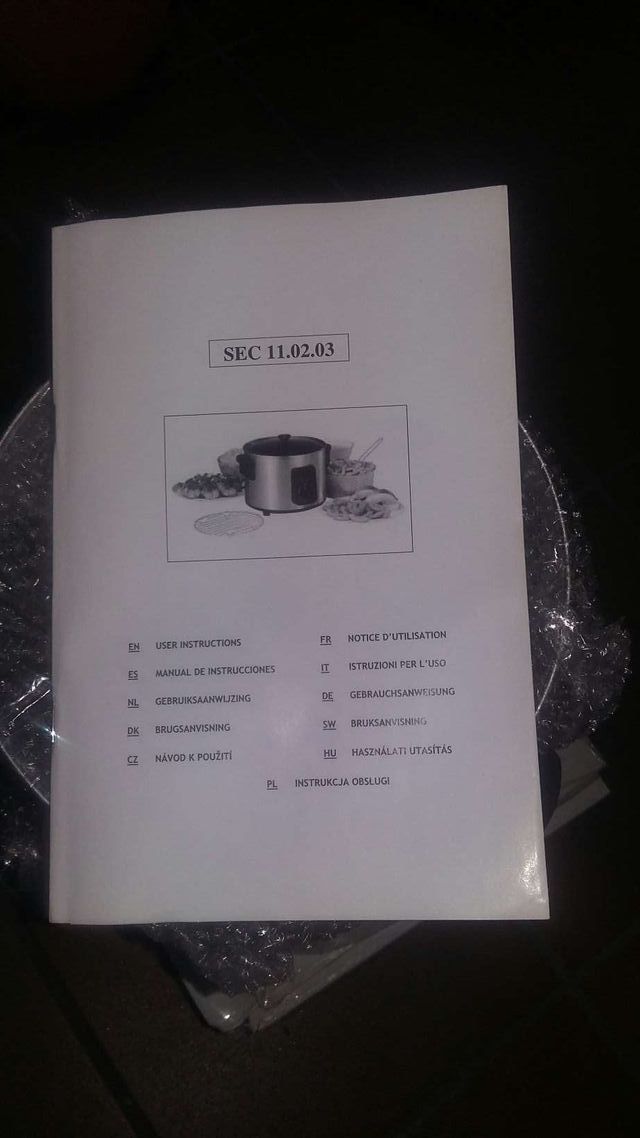 Aparato de cocción eléctrico a estrenar