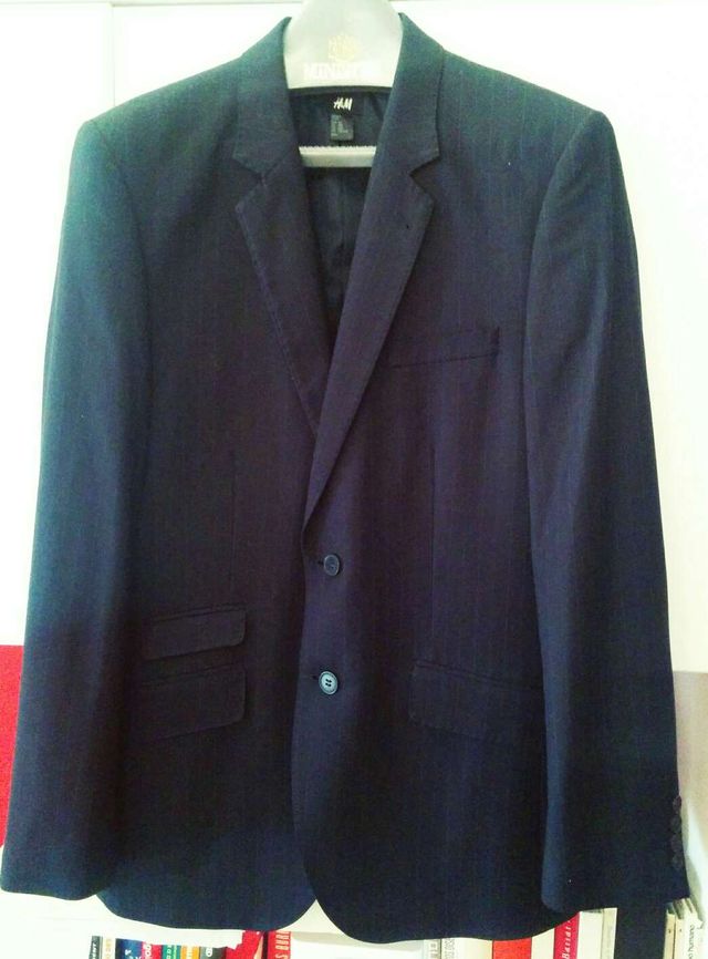 Americana raya diplomática azul marino, NUEVA.