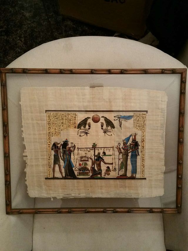 Cuadros pergaminos de Egipto