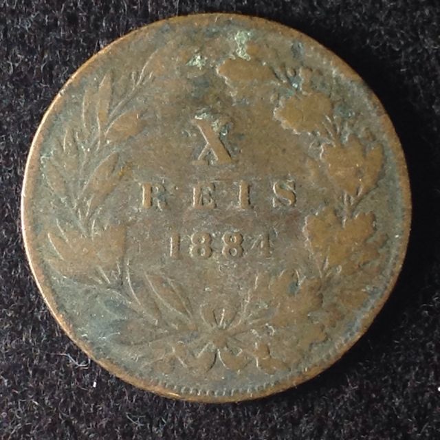 Portugal X REIS 1884 KM# 527 En Buen Estado