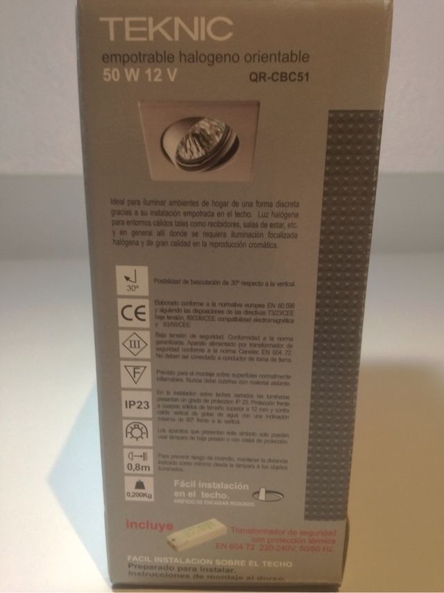 Halogeno Empotrable OrientableTEKNIC