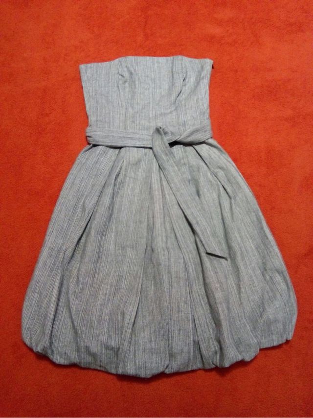 Vestido palabra de honor Abullonado