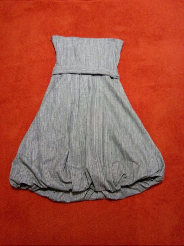 Vestido palabra de honor Abullonado