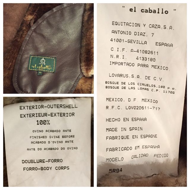 Abrigo ante-piel "El Caballo"