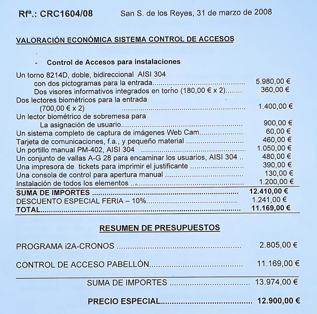 Control de Accesos Biométrico