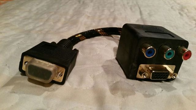 Conector vga componentes video
