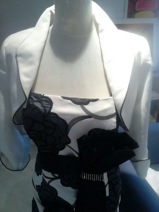 Vestido para eventot.38 + regalo chaqueta y tocado