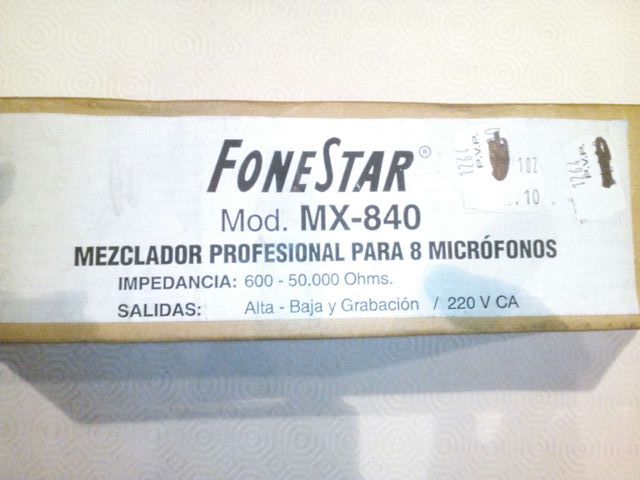 Mezclador microfonos