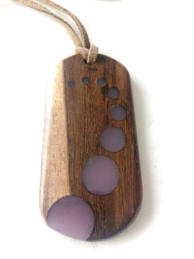 Colgante madera precioso