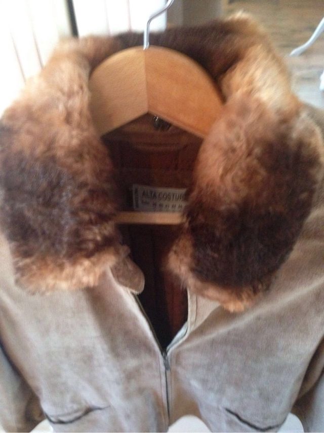 Chaqueta De Ante Camel