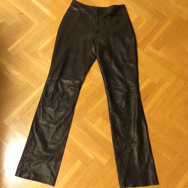 Pantalones De Cuero Piel Muy Suave Talla 38