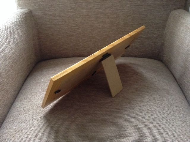 Bonito  Portaretratos  Triple De Madera De Pino.