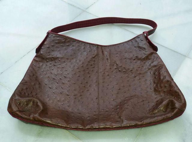 Bolso piel avestruz