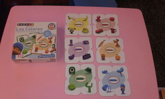 Puzzle Pocoyó.  Aprende los colores