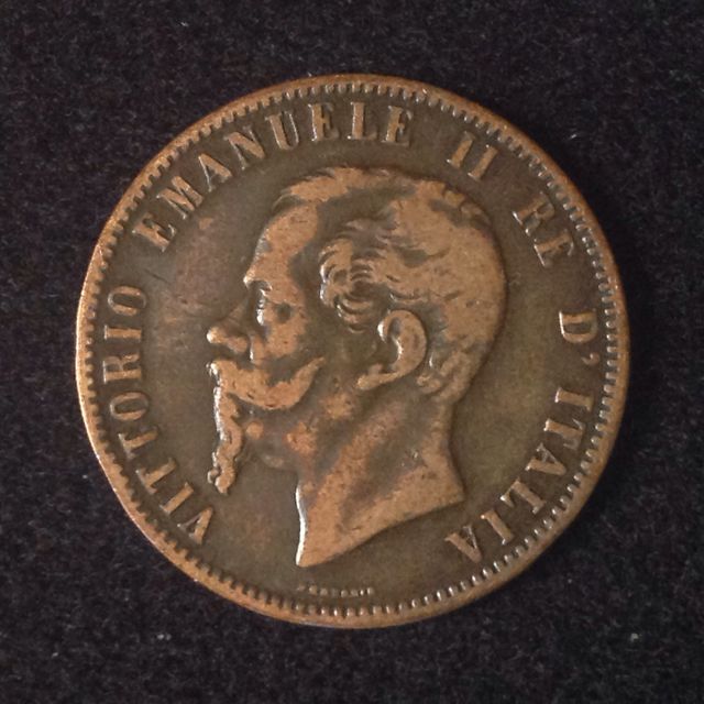 ITALIA MONEDA DE 10 CENTESIMI 1867 VITTORIO EMANUELE II