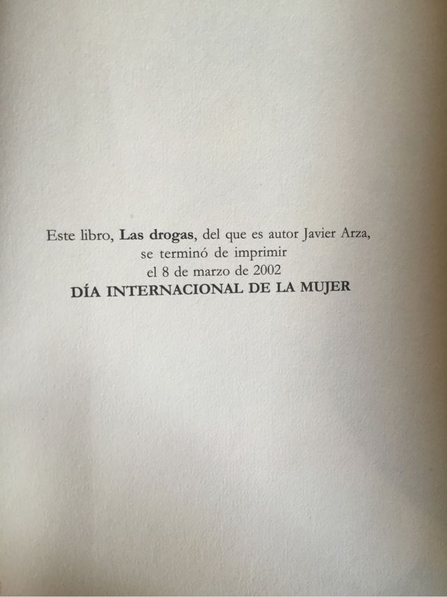 Las drogas ARZA JAVIER Las drogas ARZA JAVIER