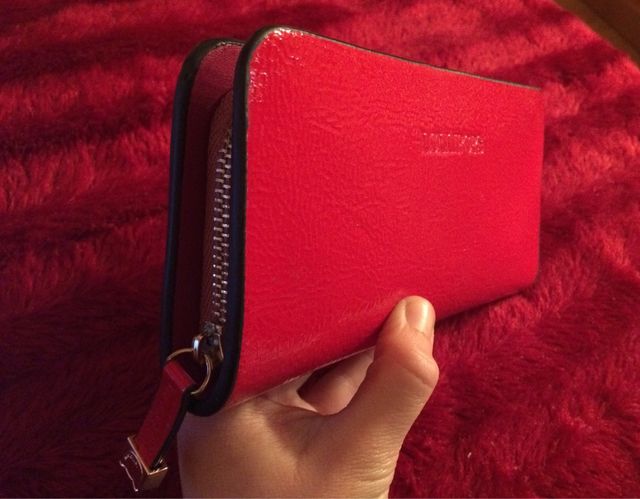 Billetera Lollipops Roja acharolada