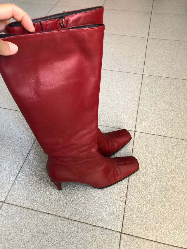 Botas piel T-37 negras