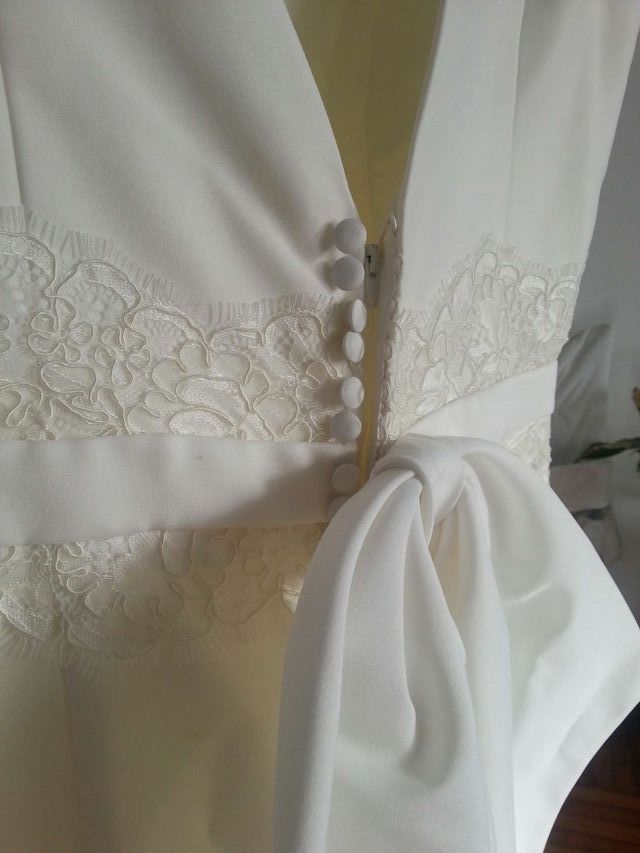 vestido novia seda natural sin estrenar 42 de segunda mano por 550