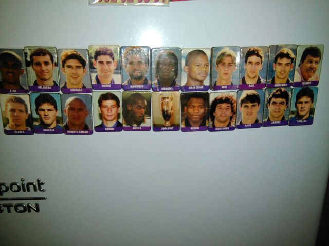 Colección imanes retro, real madrid