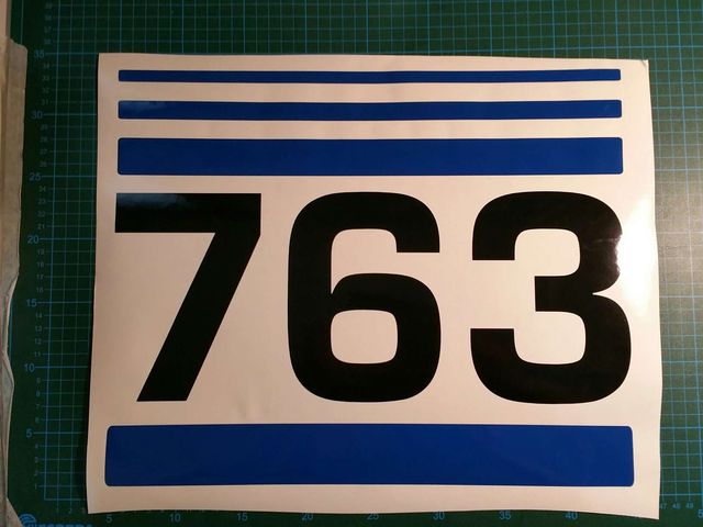 Kit completo pegatinas Bobcat 763. Medidas Origina