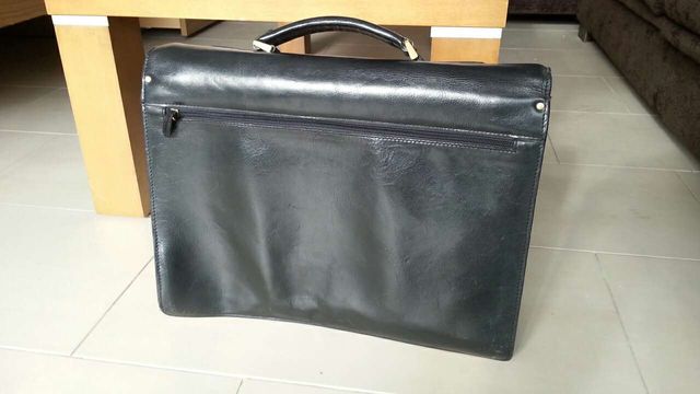 Cartera maletin piel negra