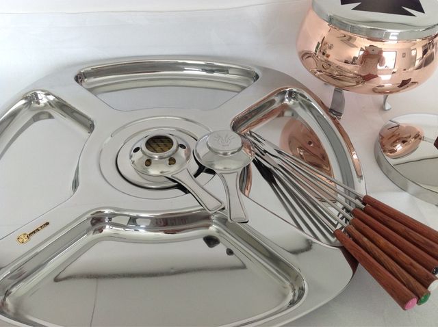 Fondue De Queso Y Carne