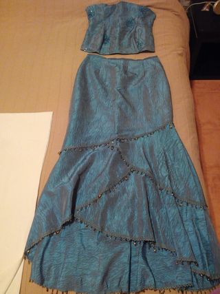 Vestido fiesta Rocio Trastallino de segunda mano por 60 EUR en Benacazón en  WALLAPOP
