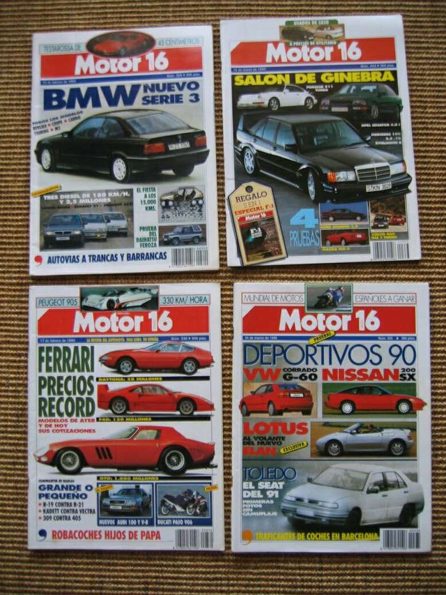 22 revistas motor vintage: Motor 16 + Motociclismo